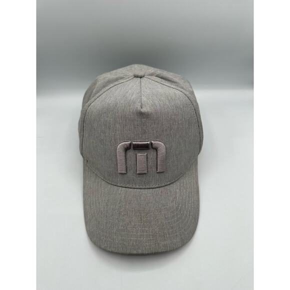 Travis Mathew Logo Hat Grey Golf Baseball Snapback Hat OSFM - Picture 2 of 5